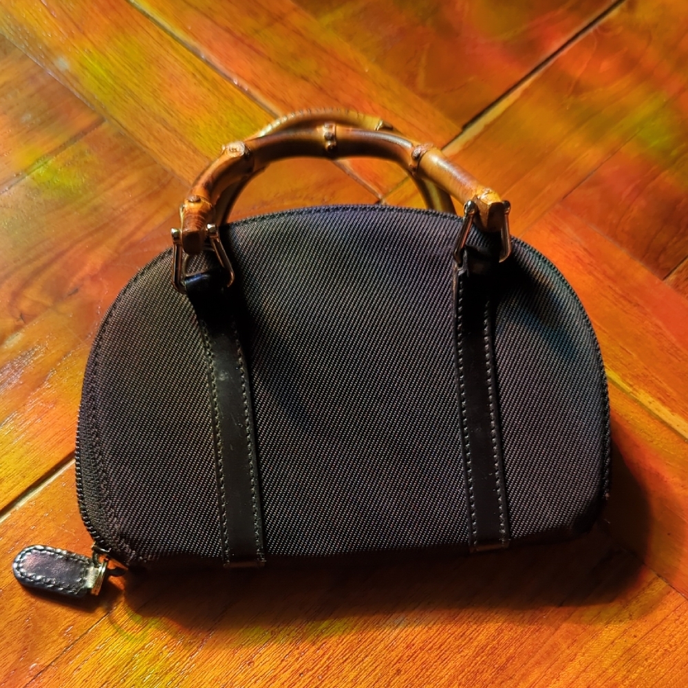 Gucci Black Mini Bag with Bamboo Handles